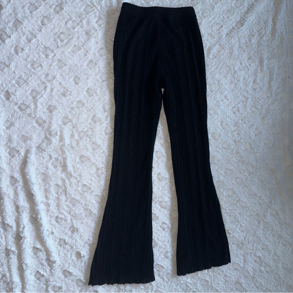 SHEIN Pants - Black Knitted Yoga Pants - Size Petite XXS